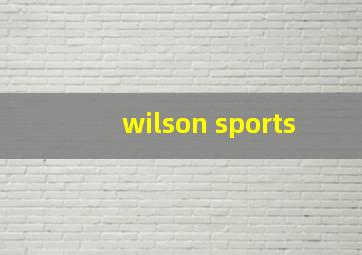 wilson sports